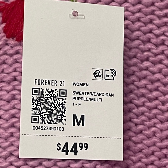 NWT Forever 21 Cherry Cardigan Sweater | Size: Medium - Picture 5 of 5